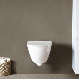 Toalett Vägghängd Droppe Inkl. Lock